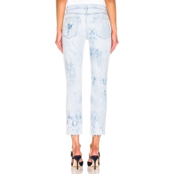FRAME DENIM • Cloud Blue Tie Dye Le High Straight Leg Jeans - Picture 15 of 16